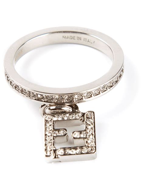 fendi logo detail ring|fendi rings for women.